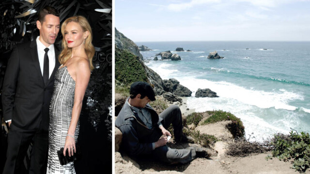 INSPIRERER TIL ROMANTIKK: Regissør Michael Polish (t.v) falt hodestups for Kate Bosworth da de møttes på «Big Sur»-innspillingen i 2011. Jean-Marc Barr portretterte Jack Kerouac i filmen, som er basert på Kerouacs roman fra Big SUr-området. Foto: Stella Pictures/All Over Press INSPIRERER TIL ROMANTIKK: Regissør Michael Polish (t.v) falt hodestups for Kate Bosworth da de møttes på «Big Sur»-innspillingen i 2011. Jean-Marc Barr portretterte Jack Kerouac i filmen, som er basert på Kerouacs roman fra Big SUr-området. Foto: Stella Pictures/All Over Press